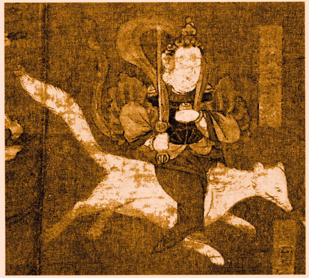 掛け軸 ダキニ天 稲荷大明神 掛け軸 ダキニ天 稲荷大明神 書